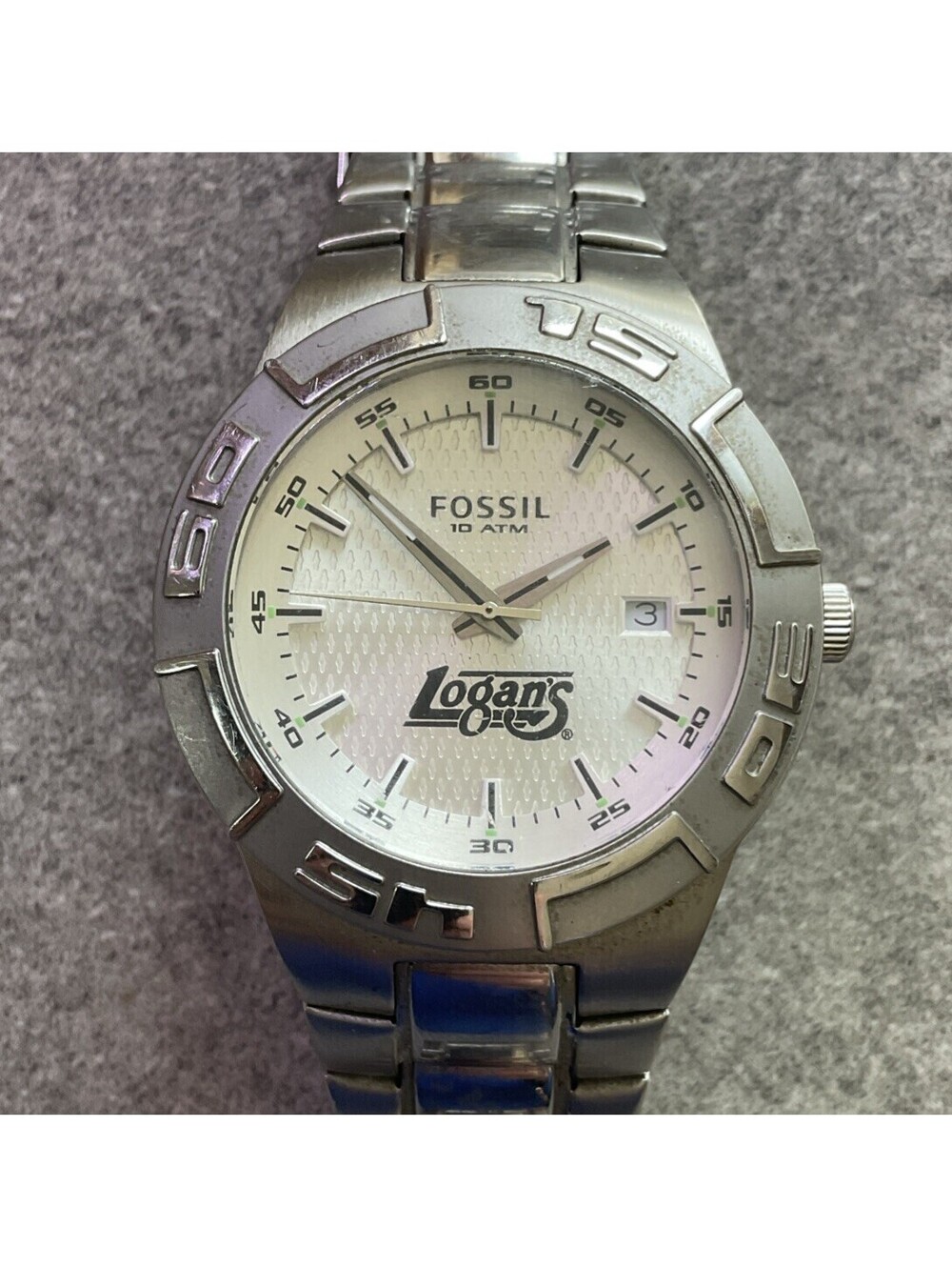 Fossil Mens Diver Style Watch 40mm Stainless Steel Case & Band PR5332 D3